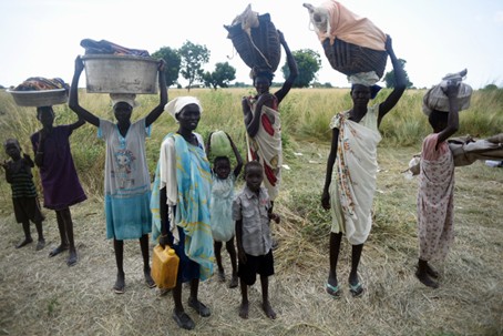 Humanitarian crisis from war crimes